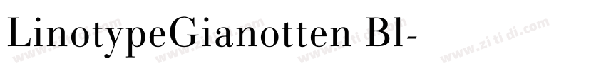 LinotypeGianotten Bl字体转换